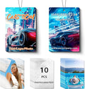 10/20/50/100Pcs Custom Logo Air Fresheners for Car Bulk, Personalized Logo Car Air Fresheners Bulk DoubleSided, Customized Air Freshener Suitable for Car,Wardrobe, Branding Business (Rectangle)