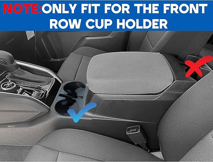 Cup Holder for 2023 2024 2025 2026 Chevrolet Colorado GMC Canyon Accessories Front Center Console Cup Holder Inset Silicone Drink Holder Organizer Protector Mats Pad Interior for Chevy Colorado