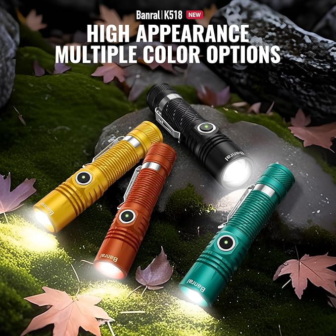 Rechargeable Tactical Flashlights, High Lumens Small Mini USB-C LED Flashlight, Compact EDC Flash Light, 4 Modes&Memory, Waterproof Pocket Lights for Home,Camping,Emergency,Stocking Stuffer for Men