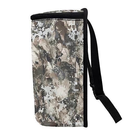 Camo Deer Car Trash Can with Lid USA Flag Car Garage Bag Automotive Garbage Can Reusable Auto Accessories Interior Organizer with Adjustable Straps