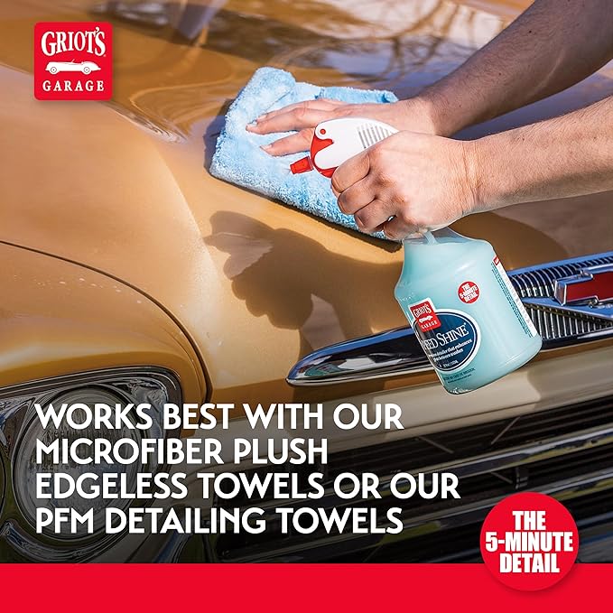 Griot's Garage Speed Shine for Car Detailing, Quick Detailer for All Exterior Surfaces, Trim and Wheels, Provides a Glossy Finish, 11146, 35 oz