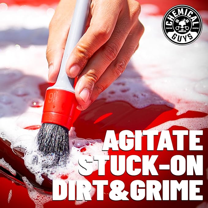 Chemical Guys Car Washing Kit - Mr. Pink Car Wash Soap, Diablo Wheel Cleaner, Wash Bucket with Dirt Trap and Lid, Wash Mitt, Detailing Brushes, Microfiber Towel, 12-Piece