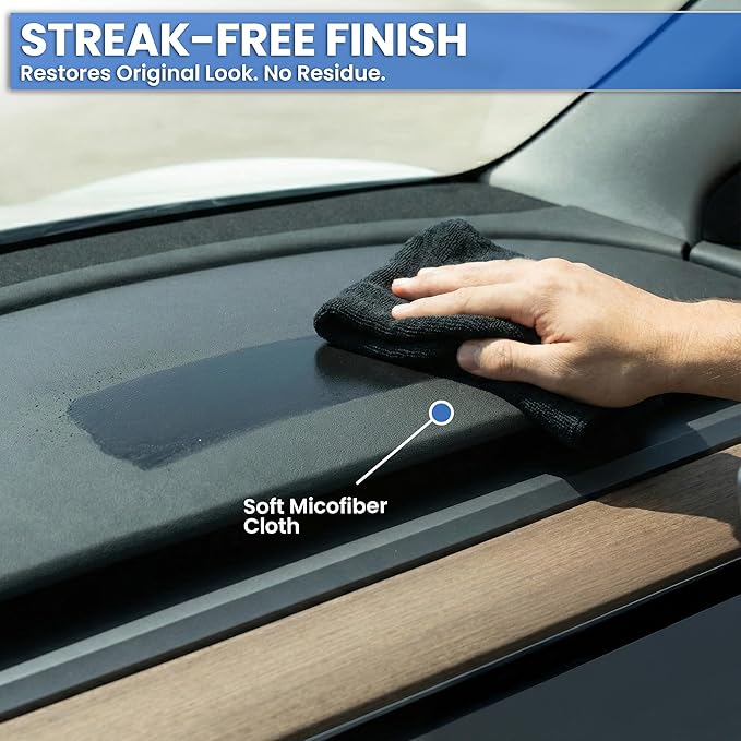 EVEO Total Car Interior Cleaner Kit - Interior Car Cleaner, Car Seat Cleaner & Car Cleaning Supplies - Car Screen Cleaner, Interior Car Cleaning kit for Leather, Vinyl, Glass & Plastic & More - 16oz