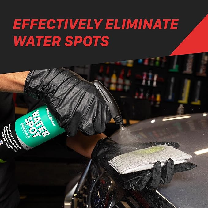 Maxshine Water Spot Remover Liquid 16oz | Eco-Friendly Fluoride-Free Formula | Safe for Glass, Metal & Fiberglass | Removes Hard Water Spots & Stains | Car Detailing Cleaner for Streak-Free Finish