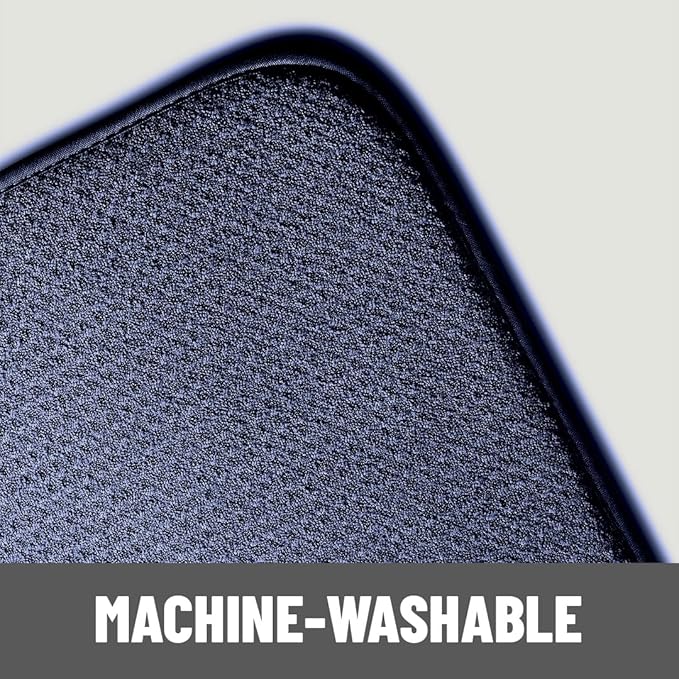 Bellemain XXL Dish Mat Microfiber Dish Drying Mat, Super absorbent (16" x 18", Navy)