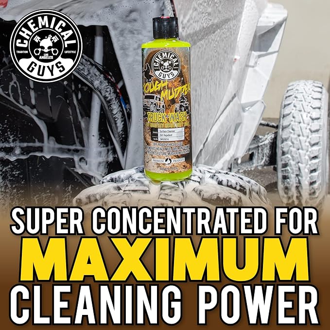 Chemical Guys Tough Mudder Foaming Heavy Duty Car Wash Soap - Soap for Foam Cannons, Foam Guns, or Buckets - Safe for Trucks, ATVs, RVs, and Off-Road Vehicles - 64 oz Lemon Scent