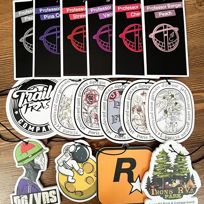 100PCS Custom Bulk Car Air Fresheners Picture Air Fresheners Personalized Scents Air Freshener Car Deco Accessories Promotional Items with Business Logo/Text/Photo