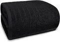 Tens Towels Pack of 1 Jumbo Bath Sheet 40 x 80 Inches, Extra Large & Light Weight, Quicker to Dry, 100% Cotton, Super Soft & Absorbent, Perfect to Wrap Yourself in, Black