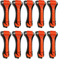 Car Window Breaker Hammer and Seat Belt Cutter 2-in-1, Emergency Escape Tool, Safety Glass Breaker, Automotive Safety Essentials and Accessories, 10 Packs