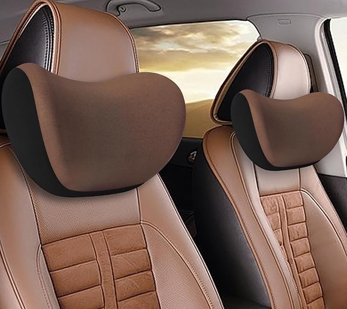 2Pcs Car Neck Pillow, Ultra Comfortable Neck Pillow for Driving, Soft Car Headrest Pillow Like Clouds, Make Your Driving More Comfortable, Suitable for Driving, Traveling