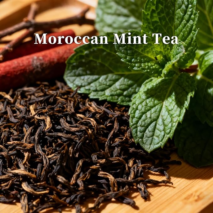 THEDOTS Moroccan Mint Tea Car Vent Clip, Fabric Sachet Air Freshener, 30 Days Long-Lasting for Car Interior Decor, Non-Toxic