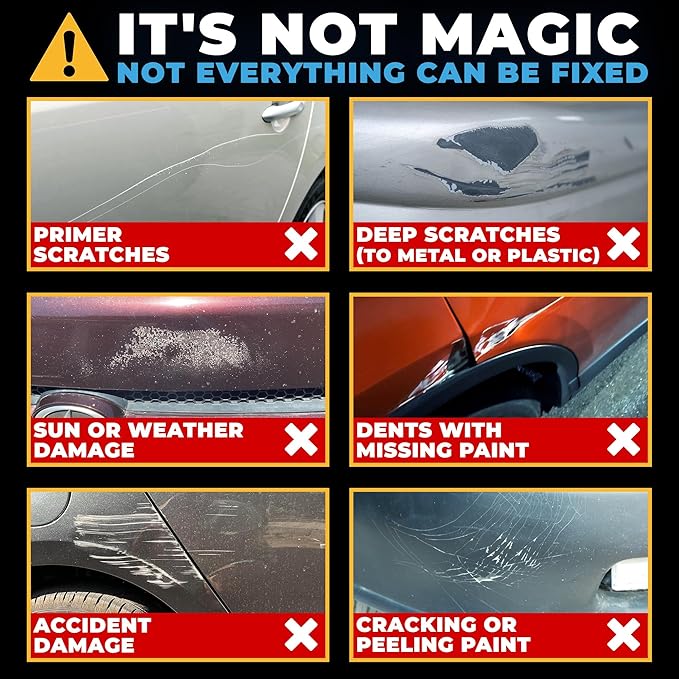 Instant Car Scratch Remover for Vehicles, All-in-One Car Paint Scratch Repair and Polishing Compound (4 oz) - Incl. Microfiber Applicator and Microfiber Towel