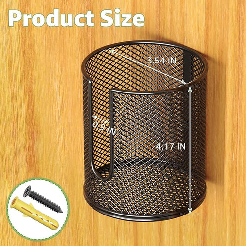 1 Pack Boat Ring Cup Holder, Universal Wall Mounted Cup Holder, Wall Mount Drink Holder for Marine, Yacht, RV, Railings, Swing, Installs on Drillable Walls Using Screws, 3.54" Inner Diameter(Black)