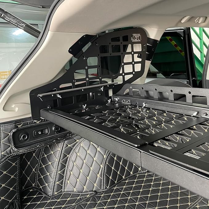 HIGH FLYING for Subaru Forester 2019-2024 Car Accessories Modular Storage Molle Panels System Trunk Shelf Luggage Storage Carrier Trunk Organizer Aluminum Alloy (Side Panels+Shelf)