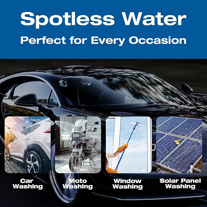 H&G lifestyles 4.5 x 20 Deionization Filter,Water Deionizer for Car Washing, Spotless System DI Water Mixed Bed Resin Refill Replacement 0 TDS Deionized Water Filter 500 Gallons