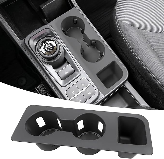 Cup Holder Organizer Compatible with 2022 2023 2024 2025 Ford Maverick Accessories, Noise-Free Water & Dust Proof Silicone Insert Console Drink Holder Fit for 2022-2025 Maverick Accessories