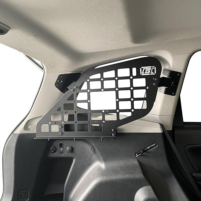 HIGH FLYING for Subaru Forester 14-18 Car Accessories Modular Storage Molle Panels System Trunk Shelf Luggage Storage Carrier Trunk Organizer Aluminum (Side Panels+Shelf with Manual Tailgate)