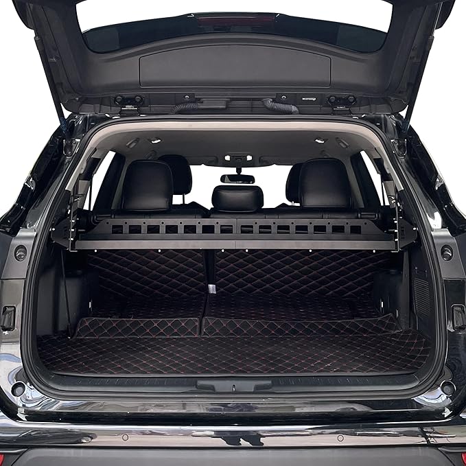 HIGH FLYING for Toyota Highlander 2020-2024 Car Accessories Modular Storage Molle Panel Shelf Luggage Carrier Trunk Organizer Aluminum Alloy A Set (Side Panel)