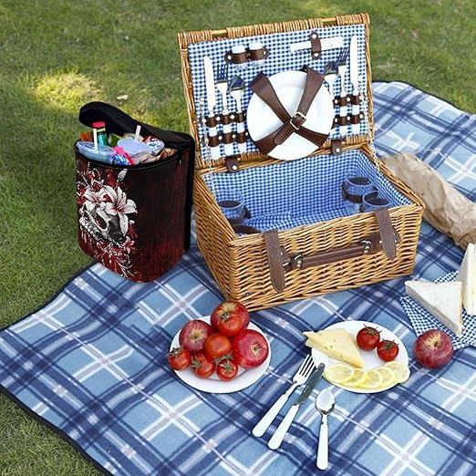 Gothic Skull Car Garbage Can Organizers Storage Bag Bin Fit Most Vehicle Waste Basket Automobile Trash Bin Auto Accessories