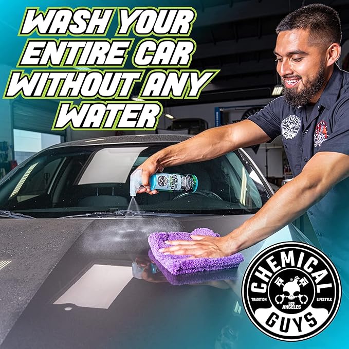 Chemical Guys Swift Wipe Waterless Car Wash Spray – Safe Cleaner for Cars, Trucks, Motorcycles, RVs, Chrome, Paint & Glass – High Gloss Finish – 32 fl oz