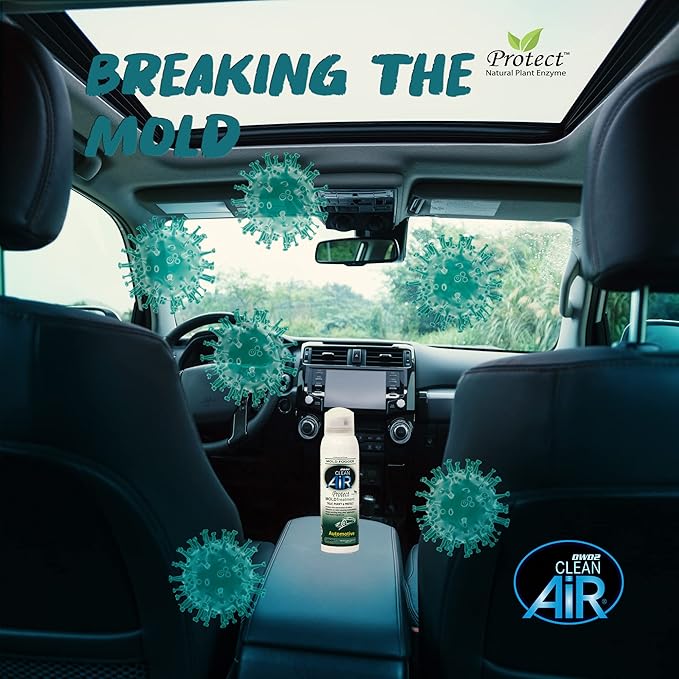Protect™ Automotive Mold Treatment - Revitalize Your Car's Interior The Green Automotive Mold Treatment Solution. Say Goodbye to Unpleasant Odors and Hello to a Fresh and Protected Cabin (FOGGER)