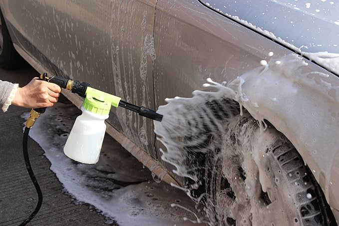 Mr. Detroit - Car Wash Foam Blaster Water Gun for Cars Trucks Boats Garden Home Use & More, Scratch Free Cleaning, Foam Cannon Car Sprayer - 1 pc Set
