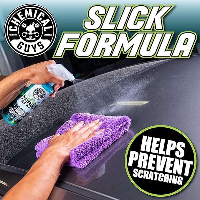 Chemical Guys Swift Wipe Waterless Car Wash Spray – Safe Cleaner for Cars, Trucks, Motorcycles, RVs, Chrome, Paint & Glass – High Gloss Finish – 32 fl oz