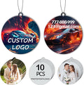10-1000Pcs Custom LOGO Air Fresheners, Customized Bulk Car Air Freshener, Personalized Photo Company Text LOGO Air Fresheners Brand Wedding Gifts (Rount)