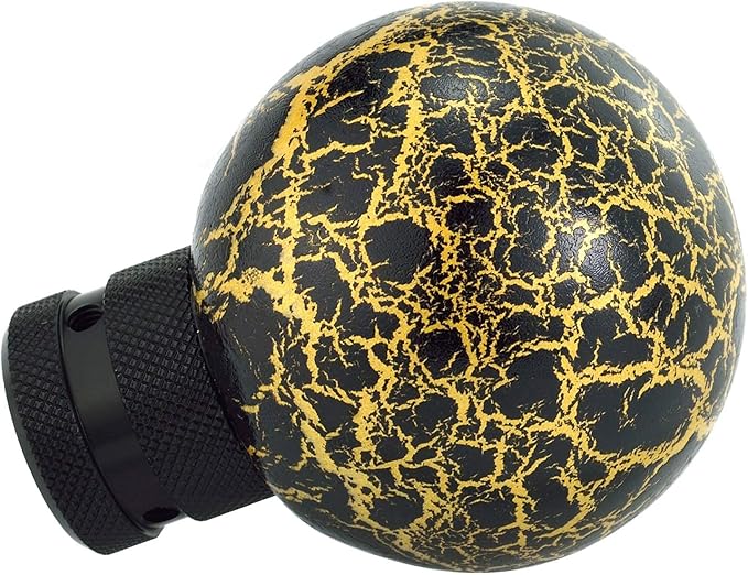 Lunsom Gear Shifter Knob, Resin Shift Ball Round Head Stick Handle Fit Most Automatic Manual Transmission Car (Black)