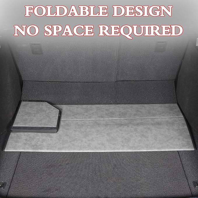 Trunk Organizer for Ford Expedition 2018-2025 - Gray Alcantara Leather Storage Box, Tailored Precision, Maximize Your Storage, Large Foldable Trunk Organizer Boxs with 3 Compartments