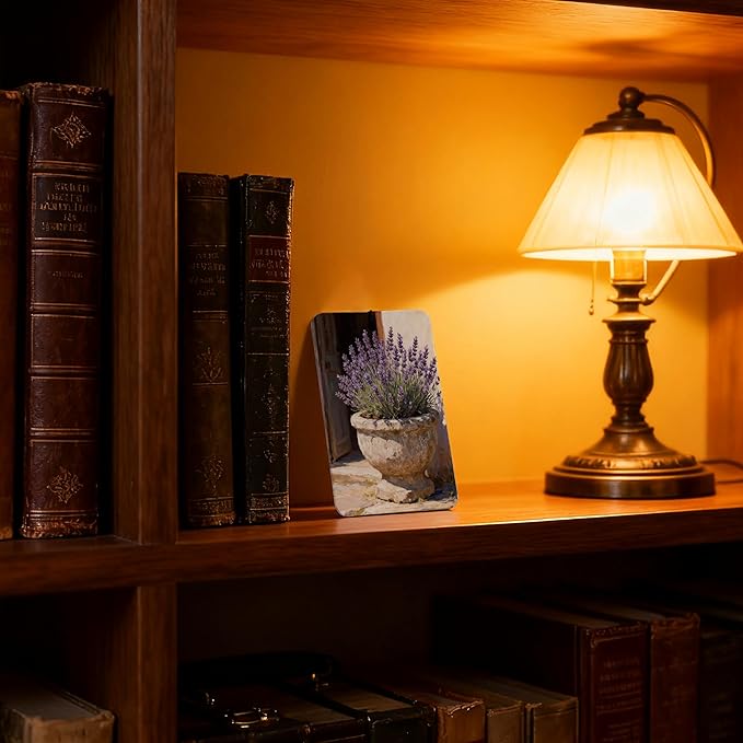 Vintage Cottagecore Floral Air Freshener 4Pcs, Artistic Lavender & Flower Scene Air Freshener for Car Interior, Closet, Drawer, Books, Car Mirror Decor Hanging, Gift for Women