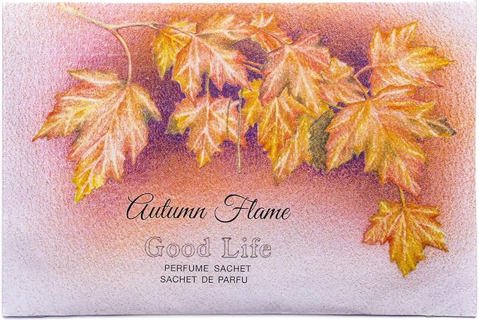 Good Life Autumn Flame Scented Sachets | Designed in New Zealand | 12 Sachets
