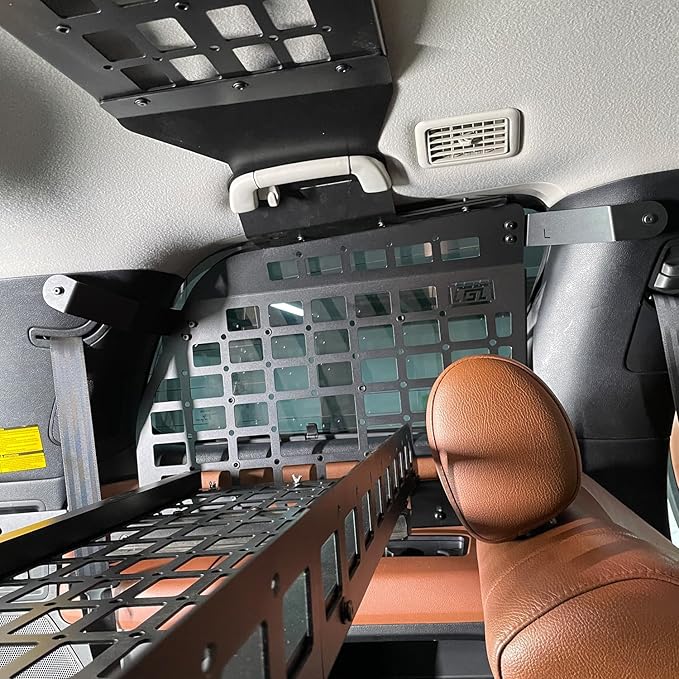 HIGH FLYING for Toyota Sequoia 2008-2022 Car Accessories Modular Storage Molle Panels System Trunk Shelf Luggage Storage Carrier Trunk Organizer Aluminum Alloy (Side Panels)