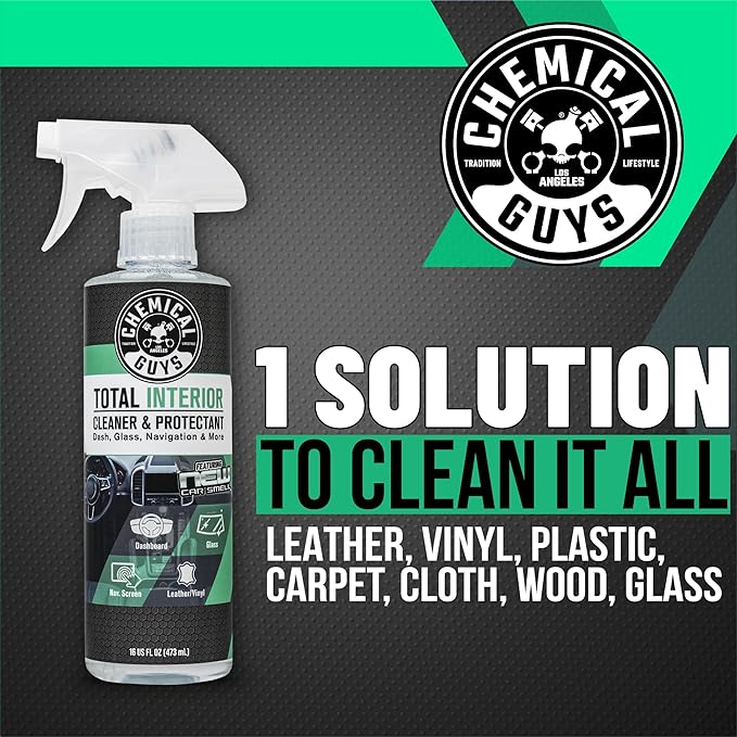 Chemical Guys SPI2341602 Total Interior Cleaner and Protectant, New Car Smell, (Safe for Cars, Trucks, SUVs, Jeeps, RVs & More) 2-16 fl oz