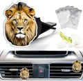 Cute Car Air Freshener Clips Lion Car Vent Clip Lion Cars Scents Cologne Air Conditioner Clip Auto Vent Interior Decoration Cars Accessories Lions Loves Gifts for Men Women