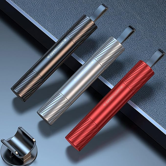Safety Hammer - New safety glass breaker, underwater safety hammer, car hammer, seat belt cutter, window breaker, emergency escape tool, suitable for various glass breakers, safety hammer (3 pieces)
