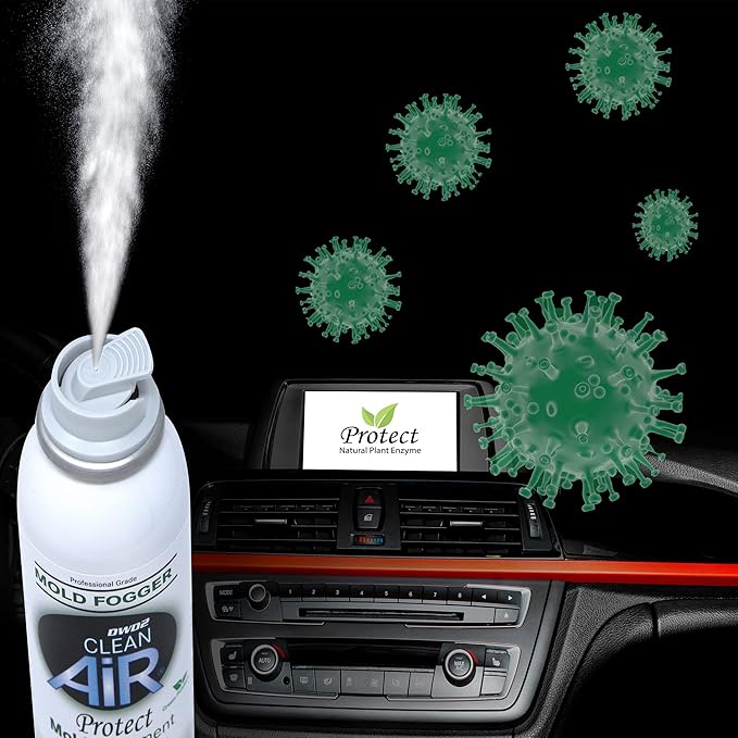 Protect™ Automotive Mold Treatment - Revitalize Your Car's Interior The Green Automotive Mold Treatment Solution. Say Goodbye to Unpleasant Odors and Hello to a Fresh and Protected Cabin (FOGGER)