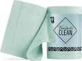 Fantasticlean Microfiber Cleaning Cloth Roll -60 Pack, Tear Away Paperless Towels, 8" x 8", Reusable Washable Rags, for House Kitchen, Pet, Office, Indoor Outdoor, Compact and Portable (Mint Green)
