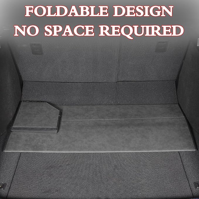 Trunk Organizer for Jeep Grand Cherokee 2021-2025 - Black Alcantara Leather Storage Box, Tailored Precision, Maximize Your Storage, Large Foldable Trunk Organizer Boxs with 3 Compartment