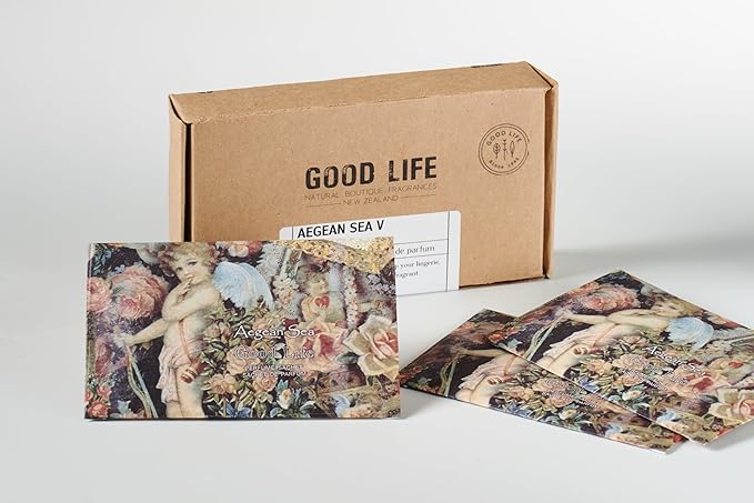 Good Life Aegean Sea Scented Sachets | Designed in New Zealand | 12 Sachets - Vintage