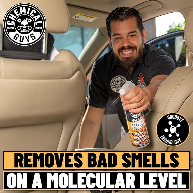 Chemical Guys SPI2321603 Ghosted Complete Interior Vehicle Odor Eliminator, Great for Cars, Trucks, SUVs, RVs, Home, Office & More, 16 fl oz (3 Pack)