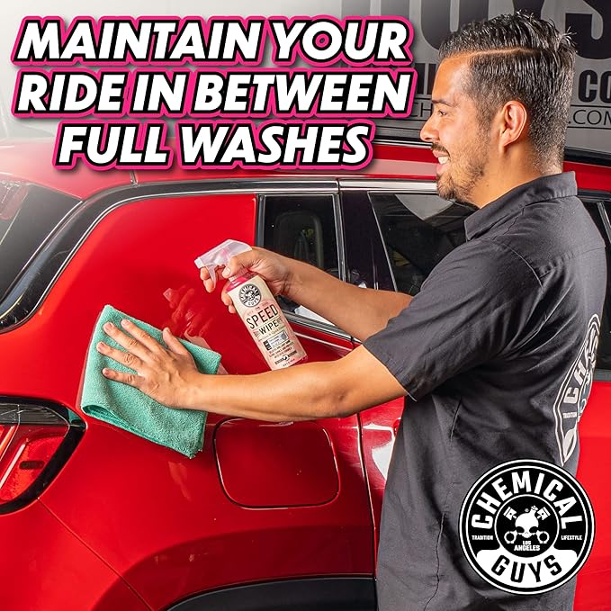 Chemical Guys WAC_202_16 Speed Wipe Quick Detailer, Safe for Cars, Trucks, SUVs, Motorcycles, RVs & More, 16 fl oz, Cherry Scent (Pack of 2)