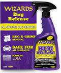 Wizards Bug Release - All Surface Bug Remover and Wash for All Vehicles - Softens and Neutralizes Acidic Bug Protein - Doubles as Spot Cleaner and Pre-Soak Car Cleaner - 22 Fl Oz