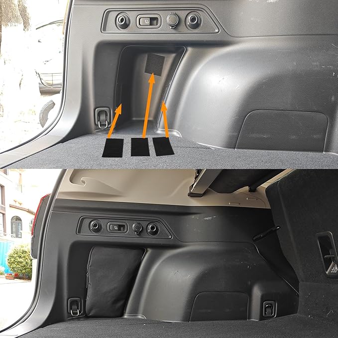 Trunk Upgrade, Trunk Organizer Pocket Bag, Trunk Cubby Storage bag, Cargo side pocket For Subaru Forester SK 2024 2023 2022 2021 2020 2019,Black, 2 pcs (Driver's side+Passenger's side)