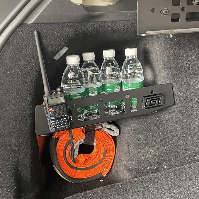 HIGH FLYING Car Accessories for Volvo XC60 2018-2025 Modular System Molle Panels Storage Trunk Shelf Luggage Storage Carrier Trunk Organizer Aluminum Alloy (Side Panel+Storage Box)