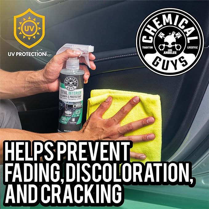 Chemical Guys SPI2341602 Total Interior Cleaner and Protectant, New Car Smell, (Safe for Cars, Trucks, SUVs, Jeeps, RVs & More) 2-16 fl oz