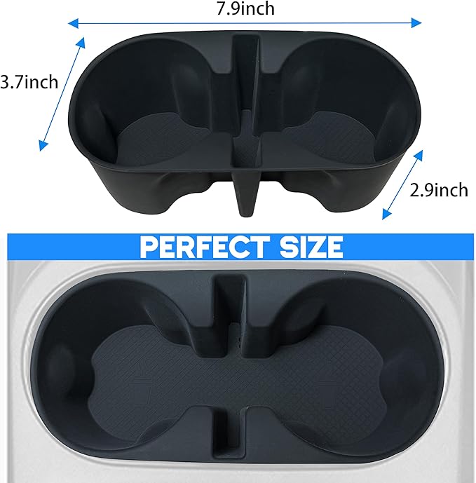 Cup Holder for 2023 2024 2025 2026 Chevrolet Colorado GMC Canyon Accessories Front Center Console Cup Holder Inset Silicone Drink Holder Organizer Protector Mats Pad Interior for Chevy Colorado