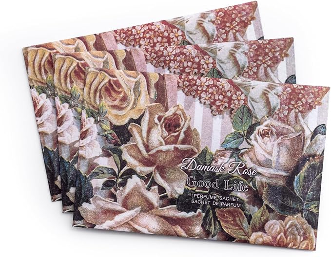 Good Life Damask Rose Scented Sachets | Designed in New Zealand | 12 Sachets – Vintage