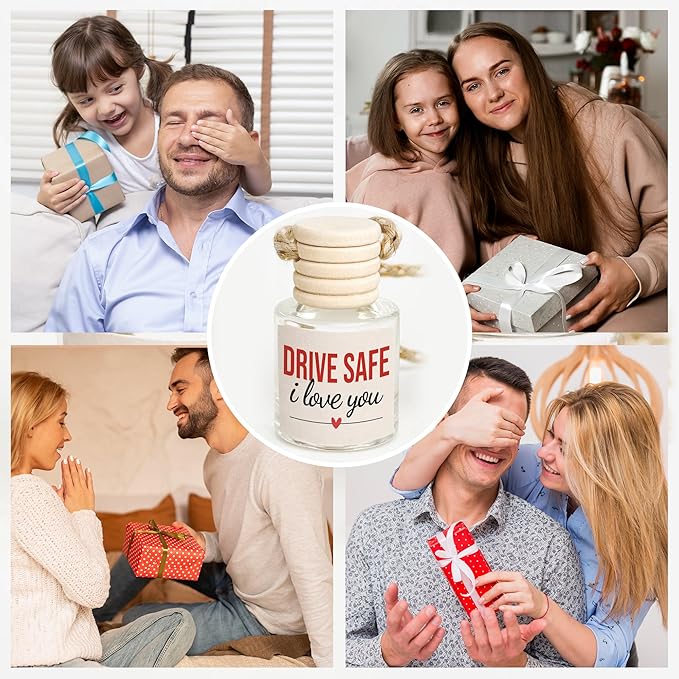 NewEleven Birthday Gifts For Women, Men - Car Accessories For Women, Her, Him - Gifts For Men From Friend, Family - Car Air Freshener Hanging 2 Pack, Vanilla Cream Oil Diffuser