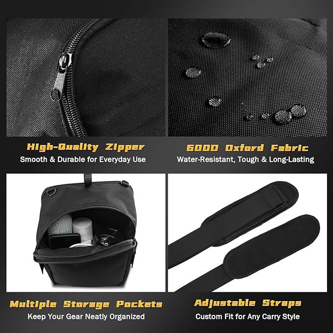 2025 RAV4 Trunk Organizer Storage Bag, Tailgate Cubby Cargo Pocket bag for Toyota RAV4 2025 2024 2023 2022 2021 2020 2019, Multi-Functional Oxford Bag Holds Car Accessories, Black, 1PC